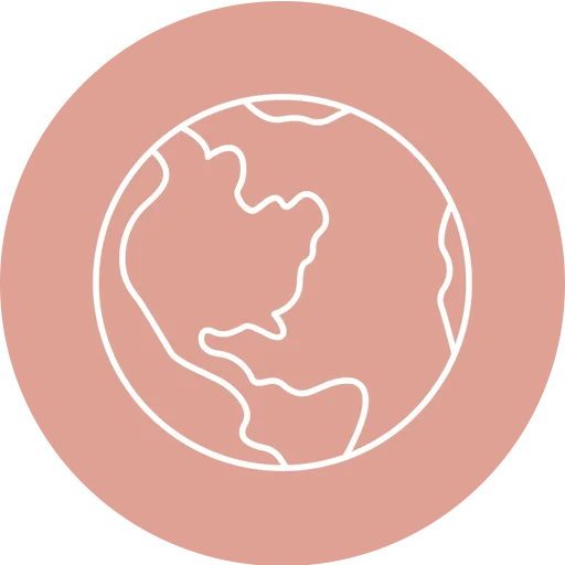 Icon einer Weltkugel